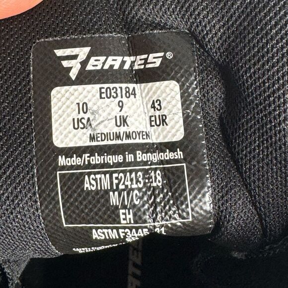 BATES Men's Tactical Boots Lightweight Composite Toe High Top Side Zip Size 10 M - Picture 8 of 12